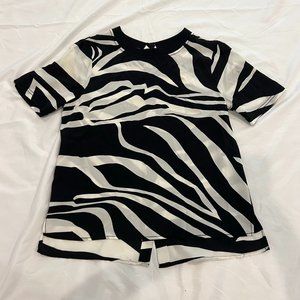 Diane Von Furstenberg Black & White Blouse